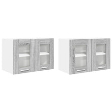 Hangkast Riga 2 pcs Grijs Sonoma 60 x 31 x 40 cm Bewerkt hout
