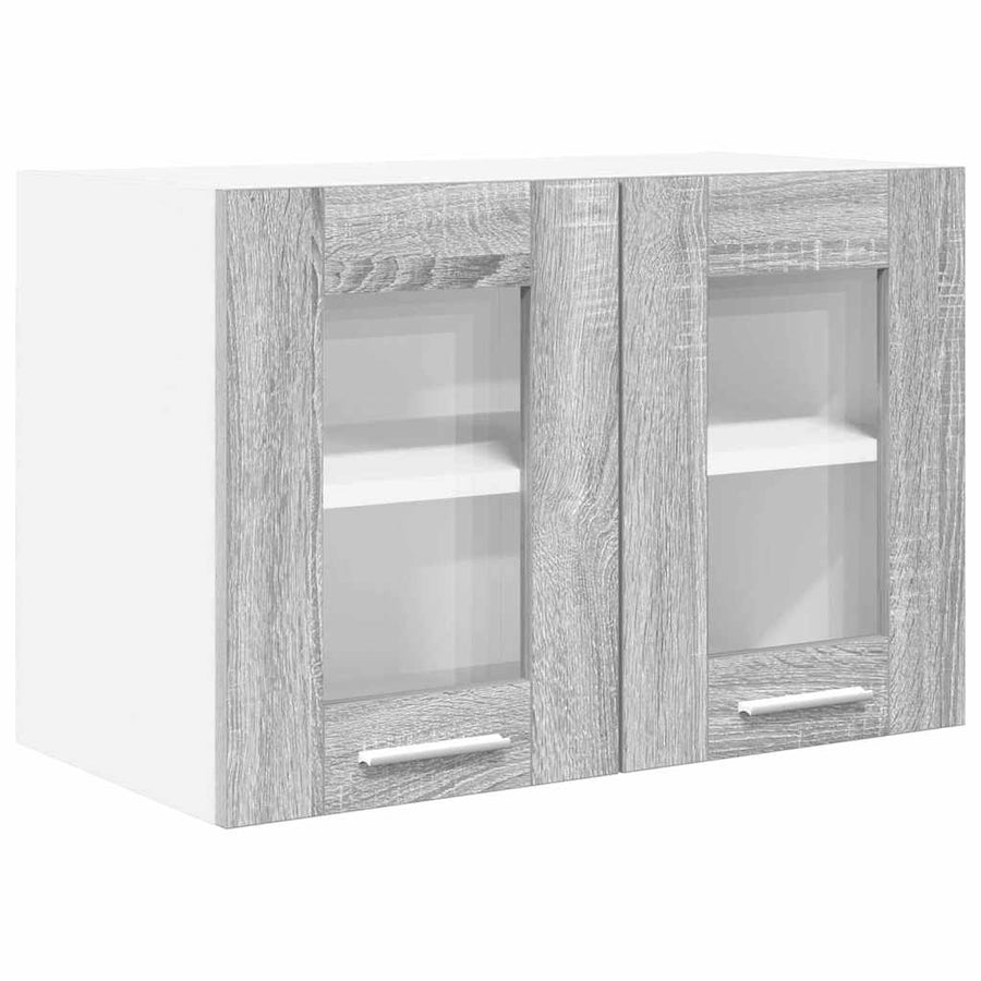 Hangkast Riga 2 pcs Grijs Sonoma 60 x 31 x 40 cm Bewerkt hout