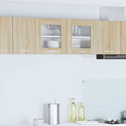 Hangkast 80x31x40 cm bewerkt hout sonoma eik wit