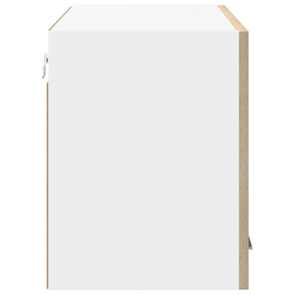Hangkast Riga Sonoma Eik en Wit 80 x 31 x 40 cm Bewerkt hout