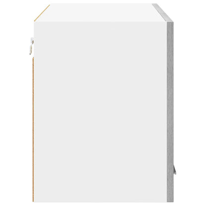 Hangkast Riga Grijs Sonoma en Wit 80 x 31 x 40 cm Bewerkt hout