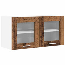 Hangkast Riga Oude Hout en Wit 80 x 31 x 40 cm Bewerkt hout