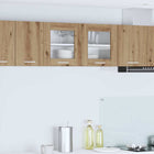 Hangkast 80x31x40 cm ambachtelijke eik wit bewerkt hout