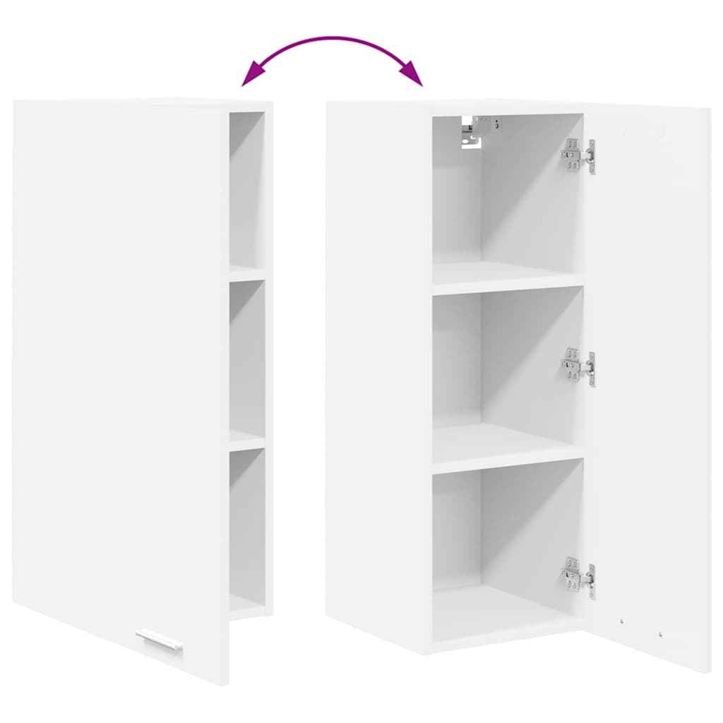 Hangkast met plank Riga Wit 30 x 31 x 80 cm Bewerkt hout