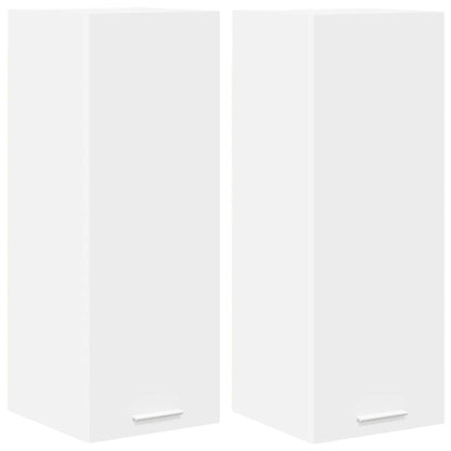 Hangkast met plank Riga 2 pcs Wit 30 x 31 x 80 cm Bewerkt hout