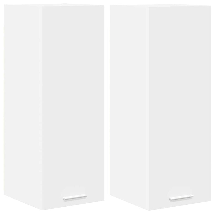 Hangkast met plank Riga 2 pcs Wit 30 x 31 x 80 cm Bewerkt hout