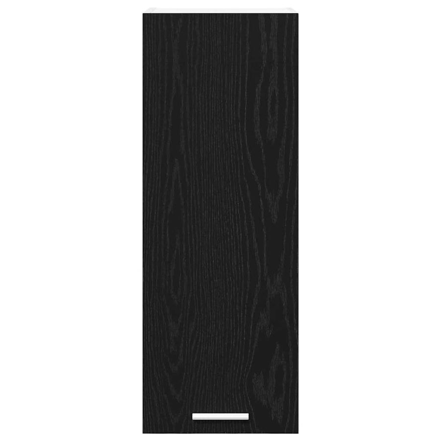 Hangkast Riga Zwarte Eik en Wit 30 x 31 x 80 cm Bewerkt hout