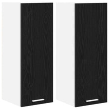Hangkast met plank Riga 2 pcs Zwarte Eik en Wit 30 x 31 x 80 cm