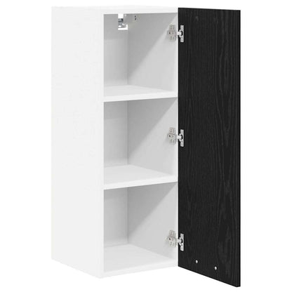 Hangkast met plank Riga 2 pcs Zwarte Eik en Wit 30 x 31 x 80 cm