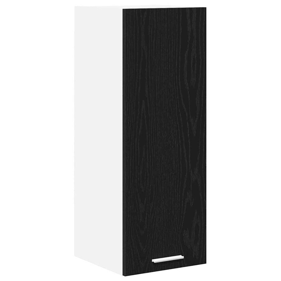 Hangkast met plank Riga 2 pcs Zwarte Eik en Wit 30 x 31 x 80 cm