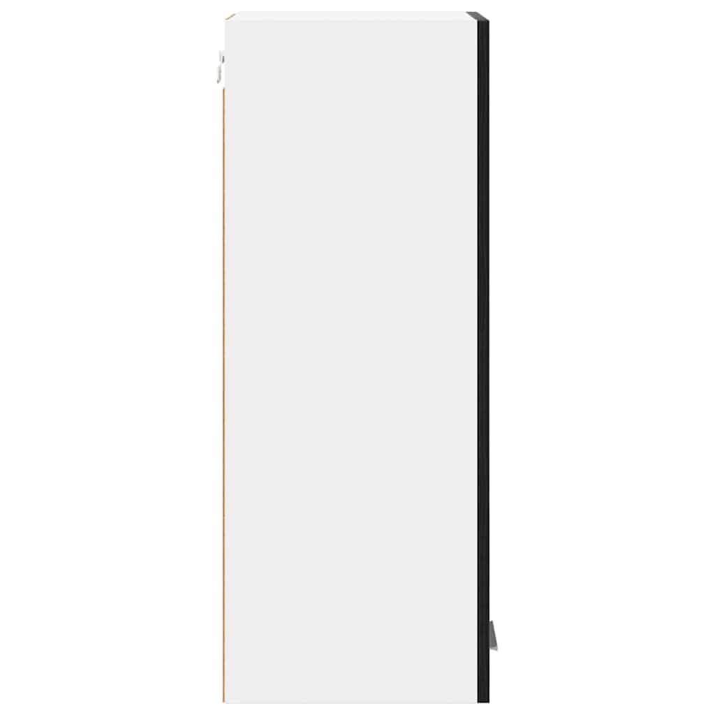 Hangkast met plank Riga 2 pcs Zwarte Eik en Wit 30 x 31 x 80 cm