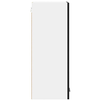 Hangkast met plank Riga 2 pcs Zwarte Eik en Wit 30 x 31 x 80 cm
