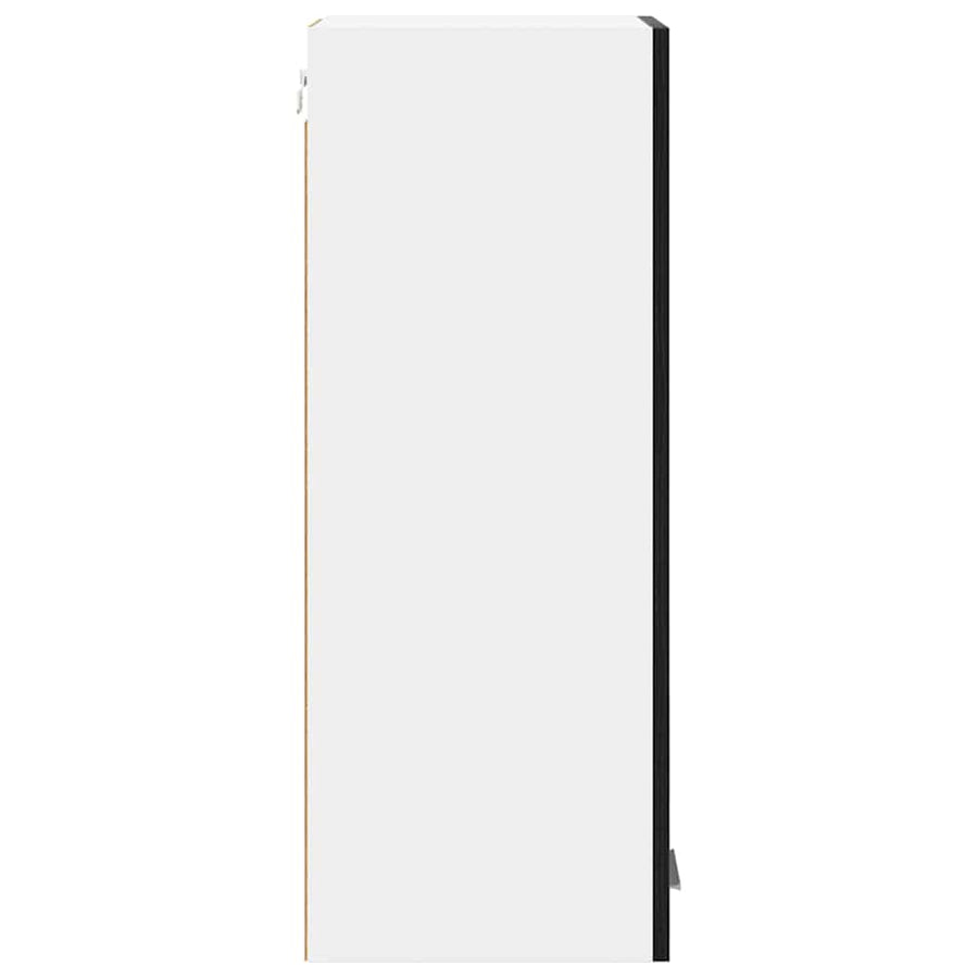 Hangkast met plank Riga 2 pcs Zwarte Eik en Wit 30 x 31 x 80 cm