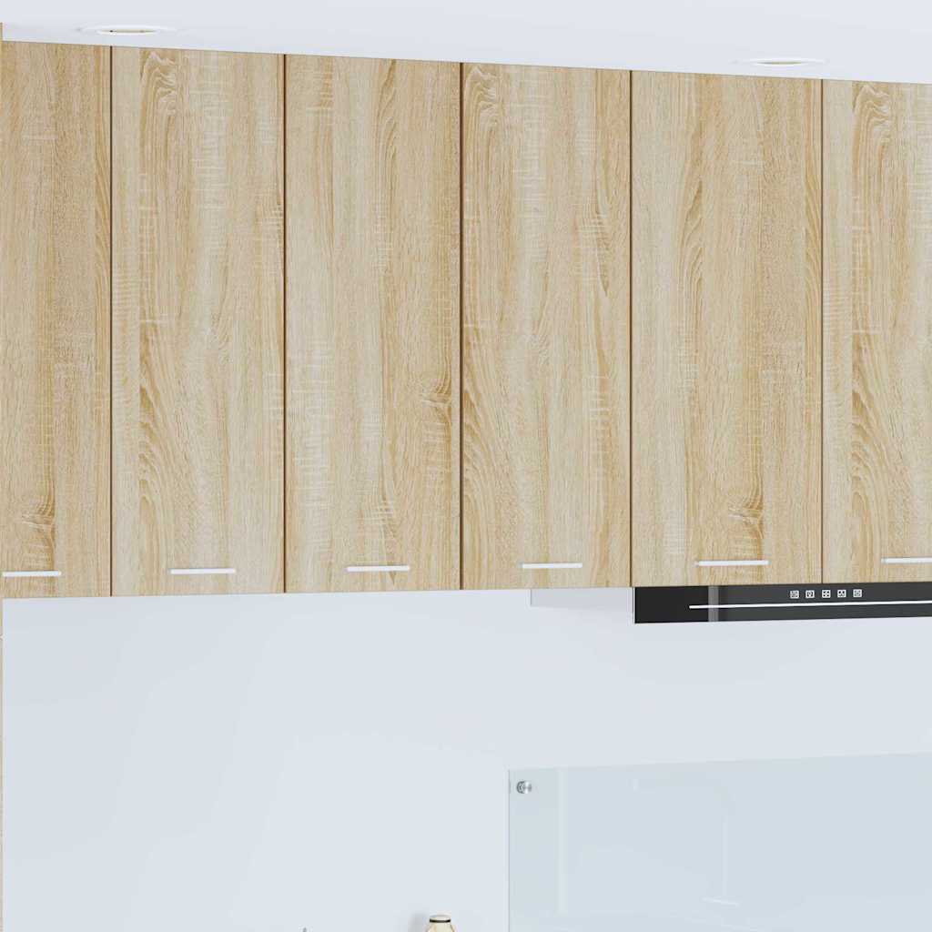 Hangkast Sonoma Eik en Wit 30 x 31 x 80 cm Bewerkt hout