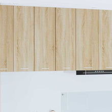 Hangkast met plank Riga 2 pcs Sonoma Eik en Wit 30 x 31 x 80 cm