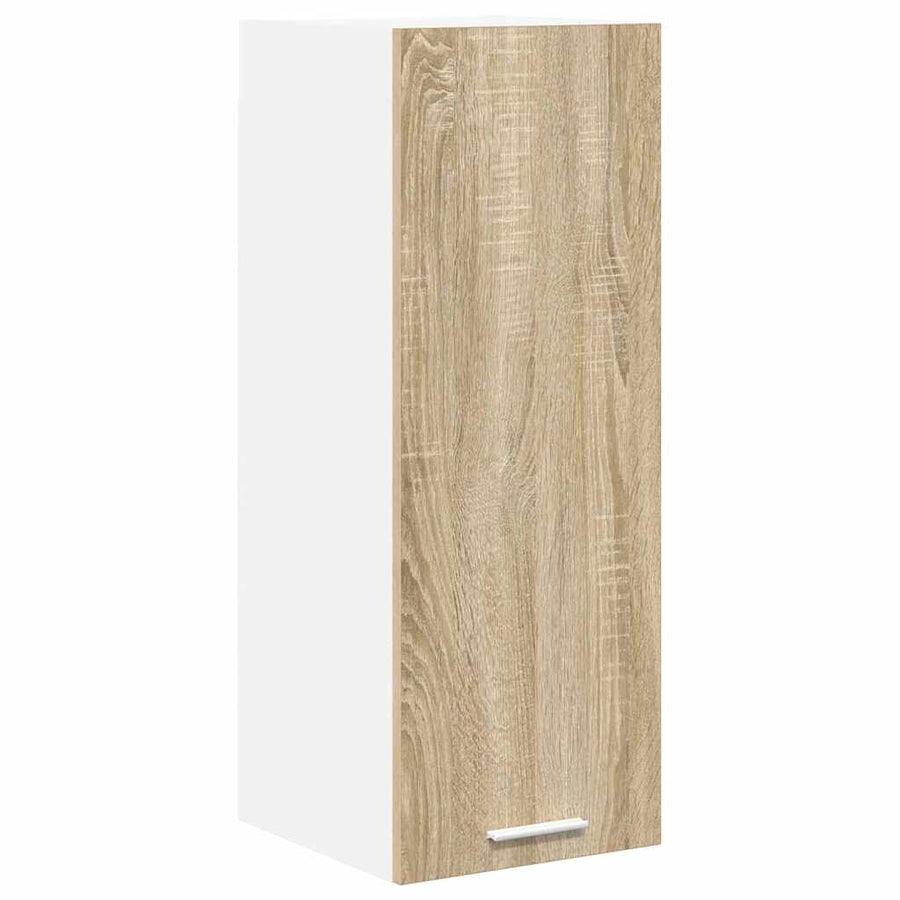 Hangkast met plank Riga 2 pcs Sonoma Eik en Wit 30 x 31 x 80 cm