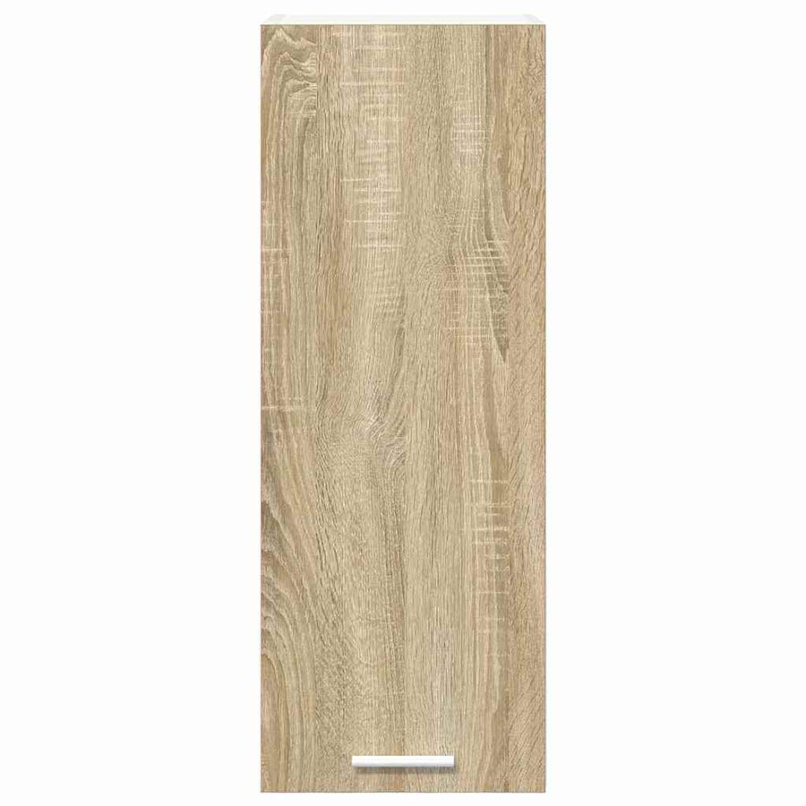 Hangkast met plank Riga 2 pcs Sonoma Eik en Wit 30 x 31 x 80 cm