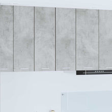 Hangkast Riga Beton Grijs en Wit 30 x 31 x 80 cm Bewerkt hout