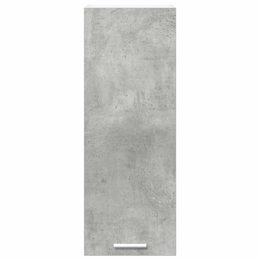 Hangkast Riga Beton Grijs en Wit 30 x 31 x 80 cm Bewerkt hout