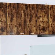 Hangkast Riga 2 stuks gerookte eik wit 30x31x80 cm