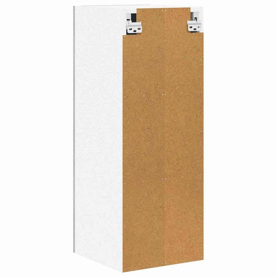 Hangkast Riga Grijs Sonoma en Wit 30 x 31 x 80 cm Bewerkt hout