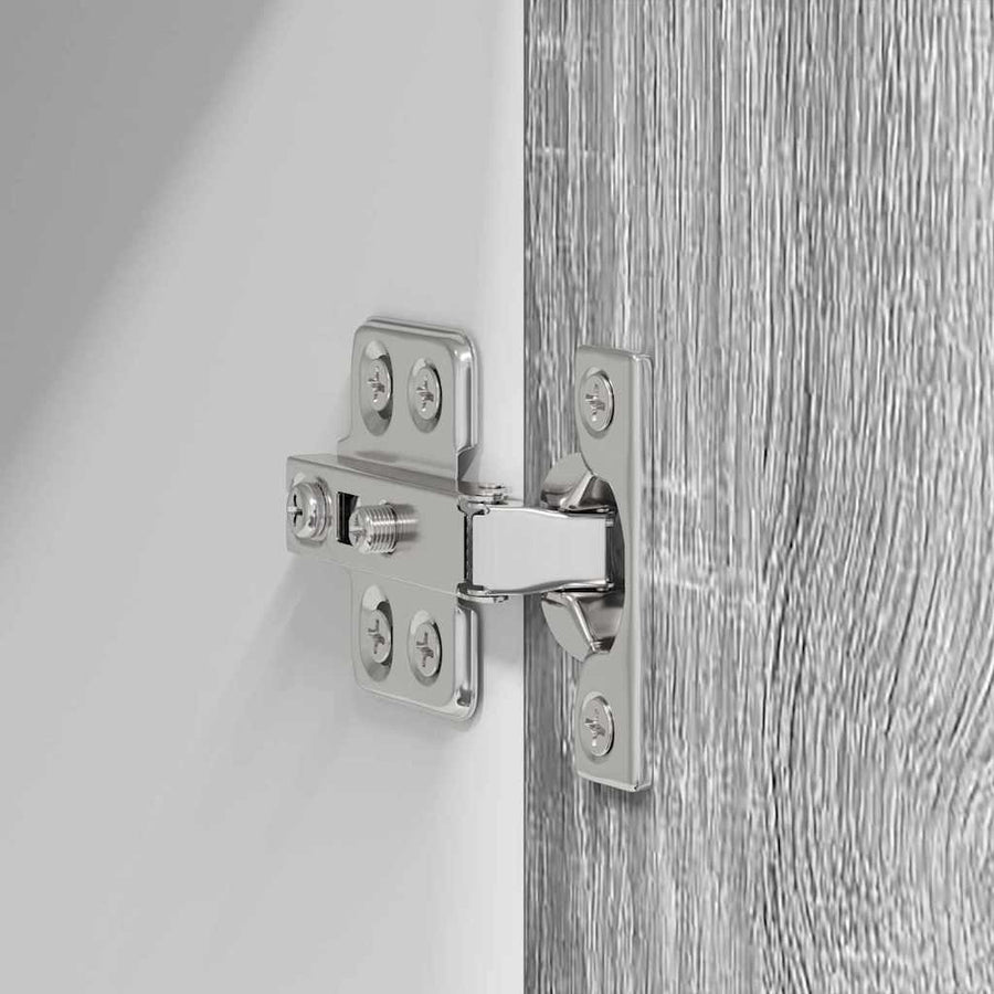 Hangkast Riga 2 pcs Grijs Sonoma en Wit 30 x 31 x 80 cm