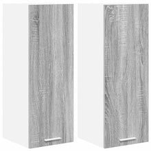 Hangkast Riga 2 pcs Grijs Sonoma en Wit 30 x 31 x 80 cm