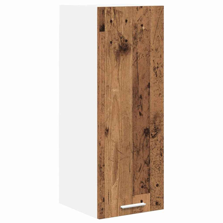 Hangkast Riga Oude Hout en Wit 30 x 31 x 80 cm Bewerkt hout