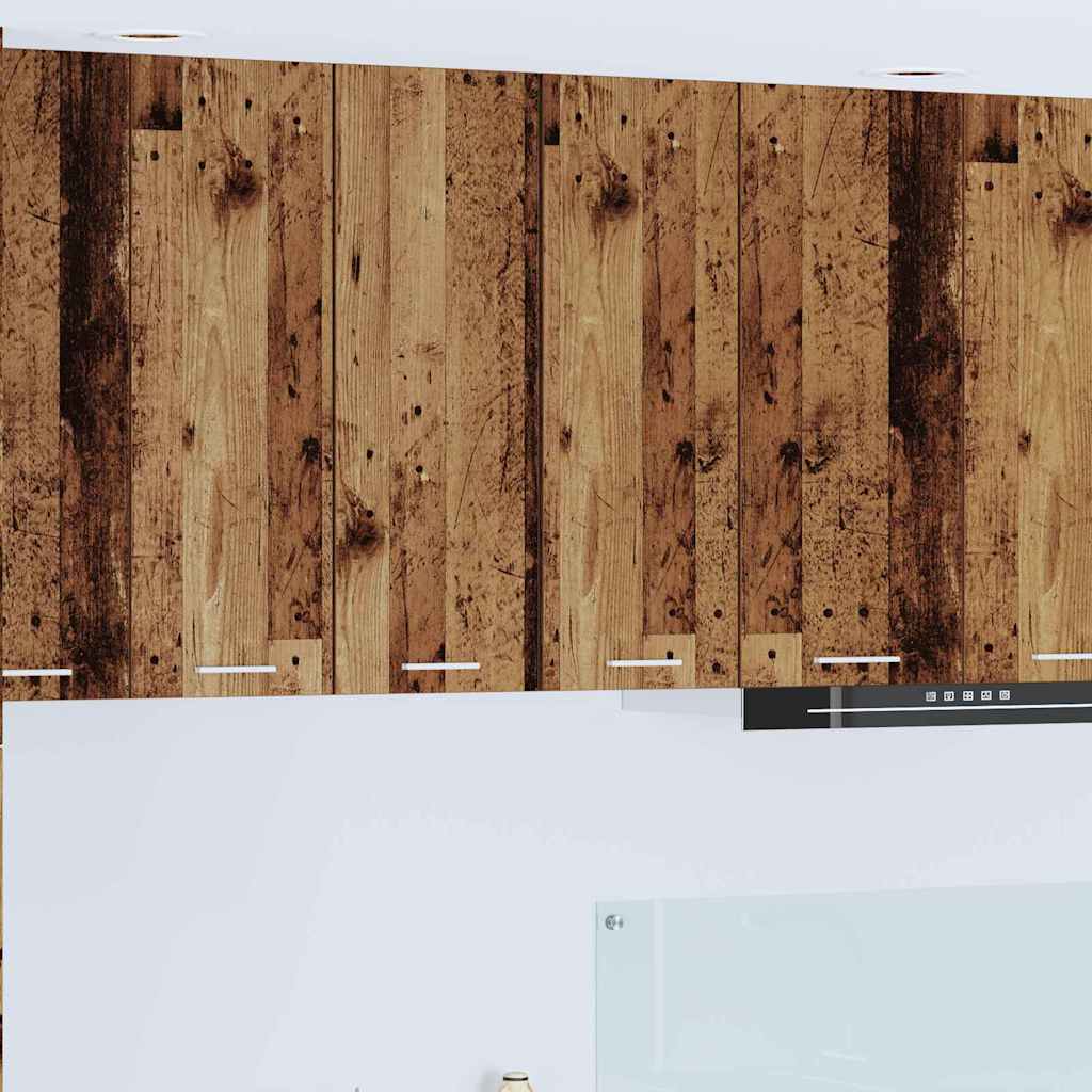 Hangkast met plank Riga 2 pcs Oude Hout en Wit 30 x 31 x 80 cm