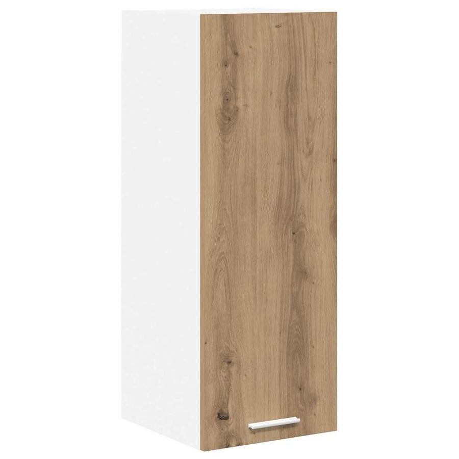 Hangkast Riga Ambachtelijke Eik en Wit 30 x 31 x 80 cm