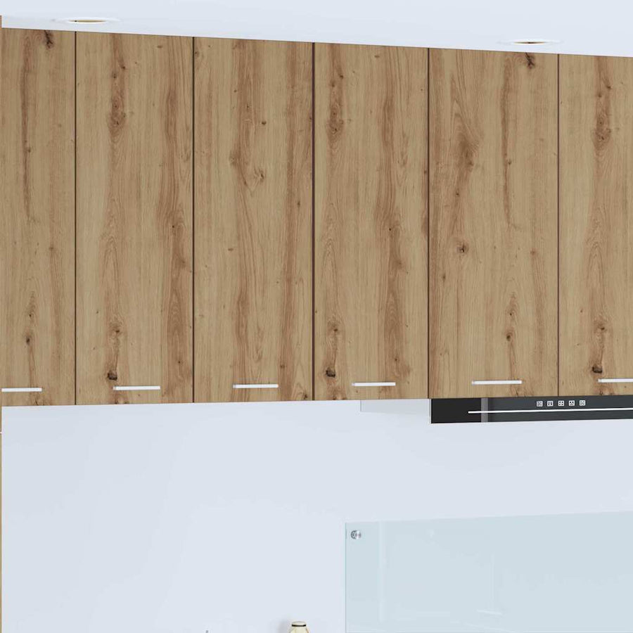 Hangkast Riga 2 pcs Ambachtelijke Eik en Wit 30 x 31 x 80 cm
