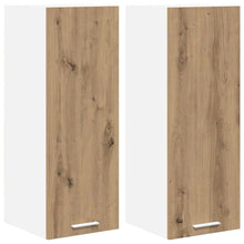 Hangkast Riga 2 pcs Ambachtelijke Eik en Wit 30 x 31 x 80 cm