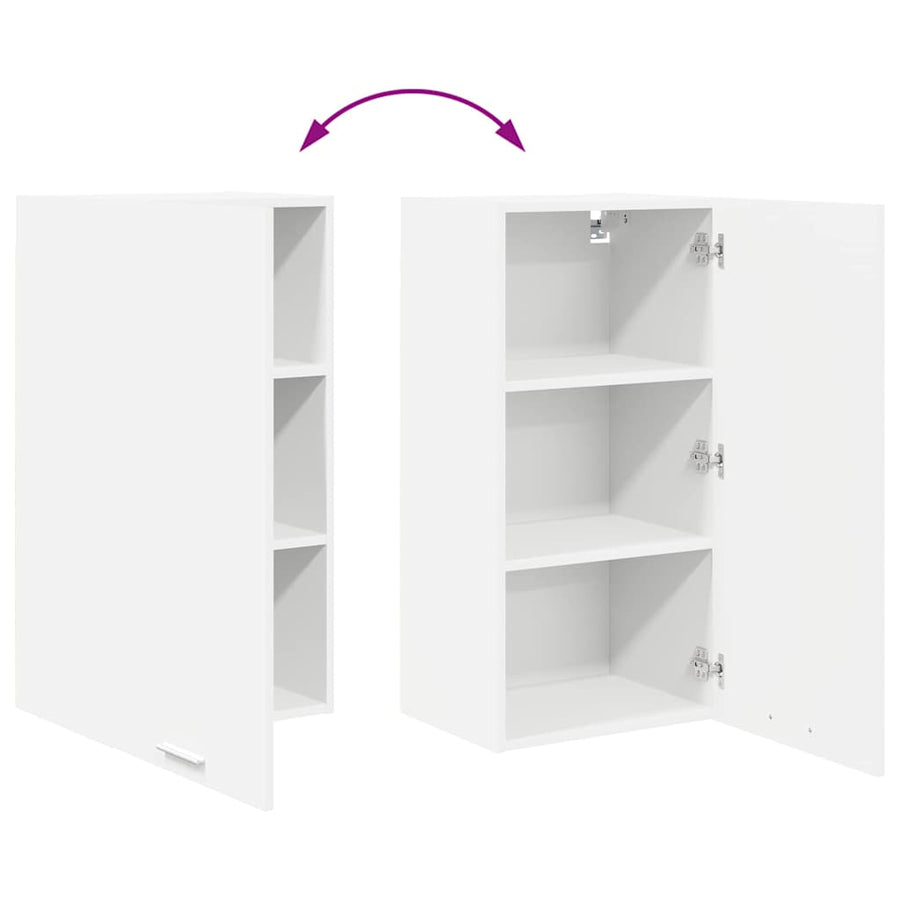 Hangkast met plank Riga Wit 40 x 31 x 80 cm Bewerkt hout
