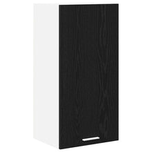 Hangkast Riga Zwarte Eik en Wit 40 x 31 x 80 cm Bewerkt hout
