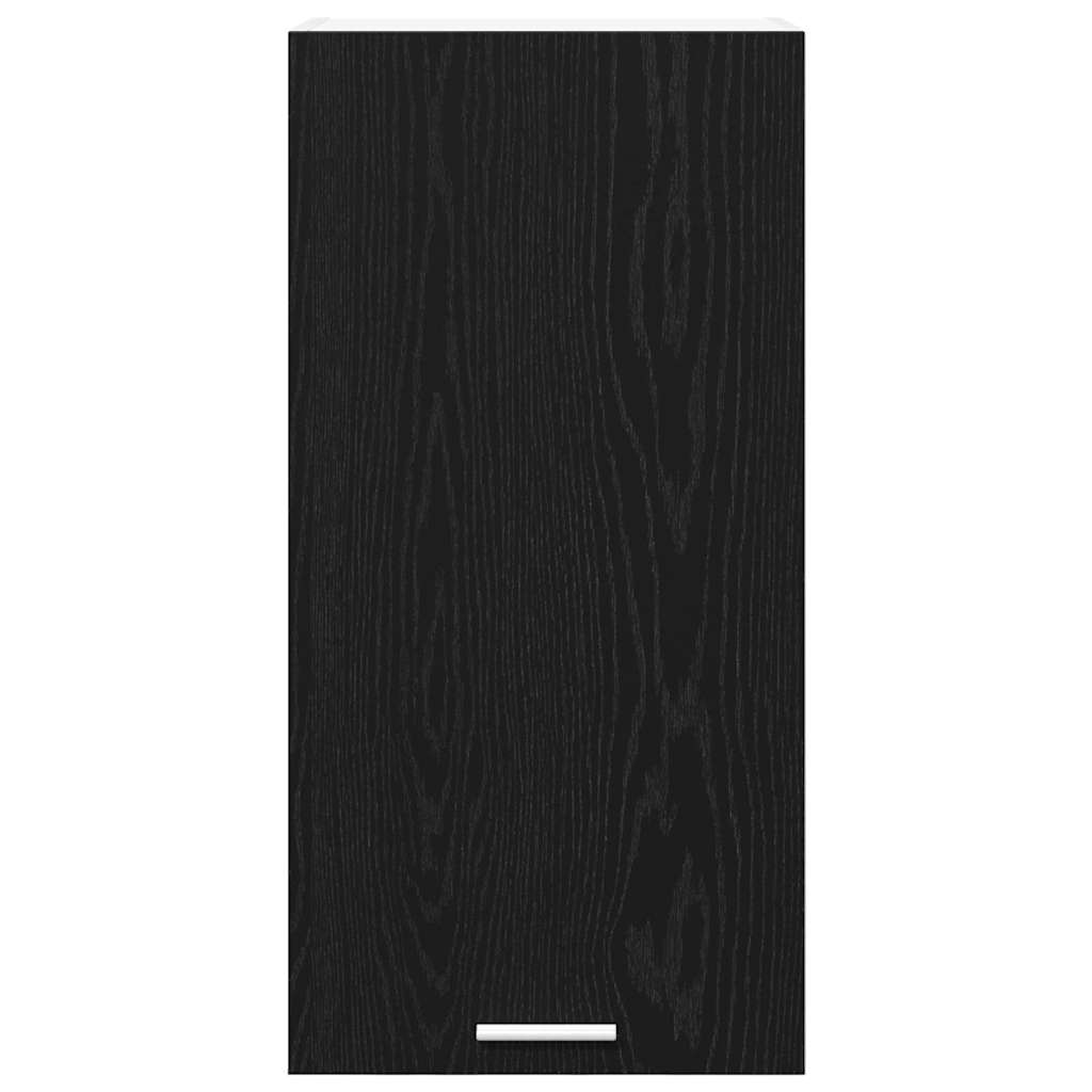 Hangkast Riga Zwarte Eik en Wit 40 x 31 x 80 cm Bewerkt hout