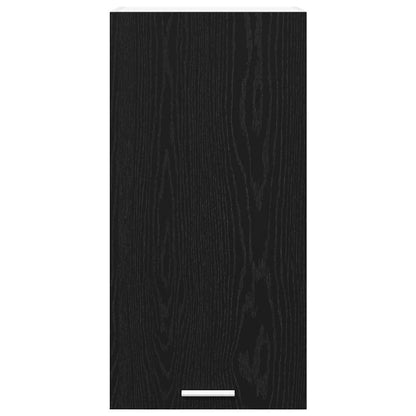 Hangkast Riga Zwarte Eik en Wit 40 x 31 x 80 cm Bewerkt hout