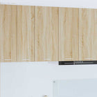 Wall Cabinet Sonoma Oak and White 40 x 31 x 80 cm Engineered Wood