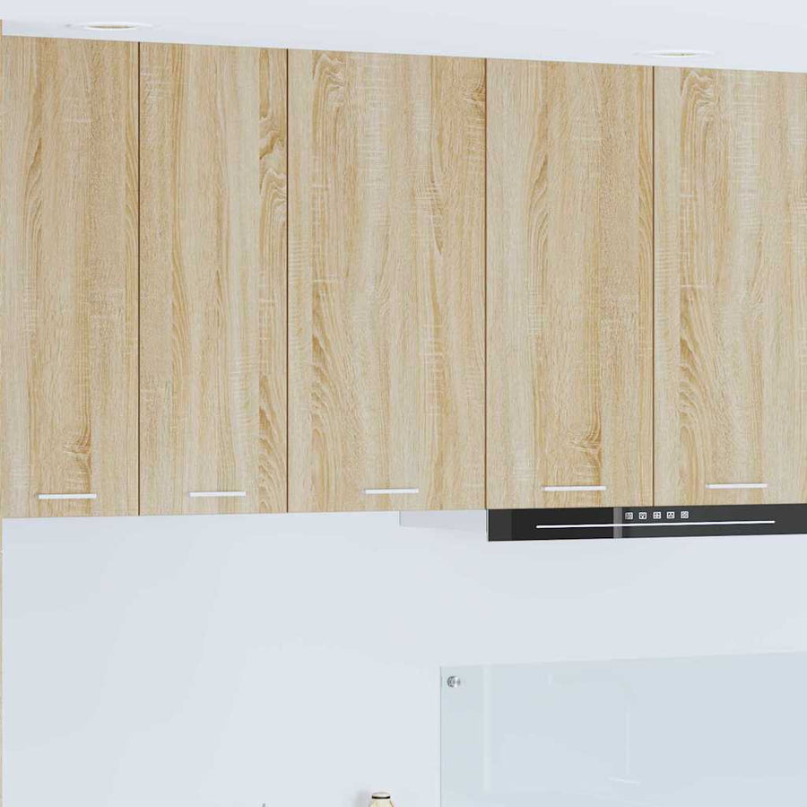 Hangkast Riga Sonoma Eik en Wit 40 x 31 x 80 cm Bewerkt hout
