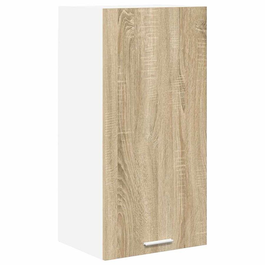 Hangkast Riga Sonoma Eik en Wit 40 x 31 x 80 cm Bewerkt hout