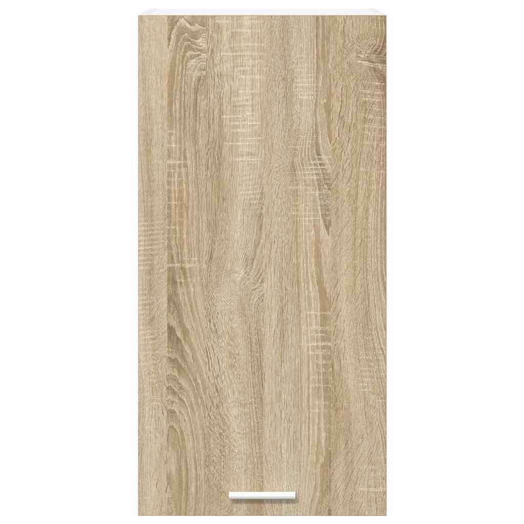 Hangkast Riga Sonoma Eik en Wit 40 x 31 x 80 cm Bewerkt hout