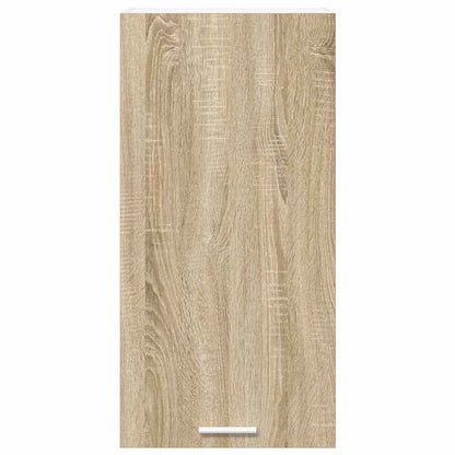 Hangkast Riga Sonoma Eik en Wit 40 x 31 x 80 cm Bewerkt hout