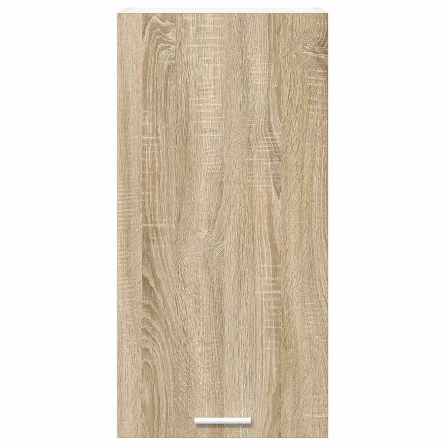Hangkast Riga Sonoma Eik en Wit 40 x 31 x 80 cm Bewerkt hout