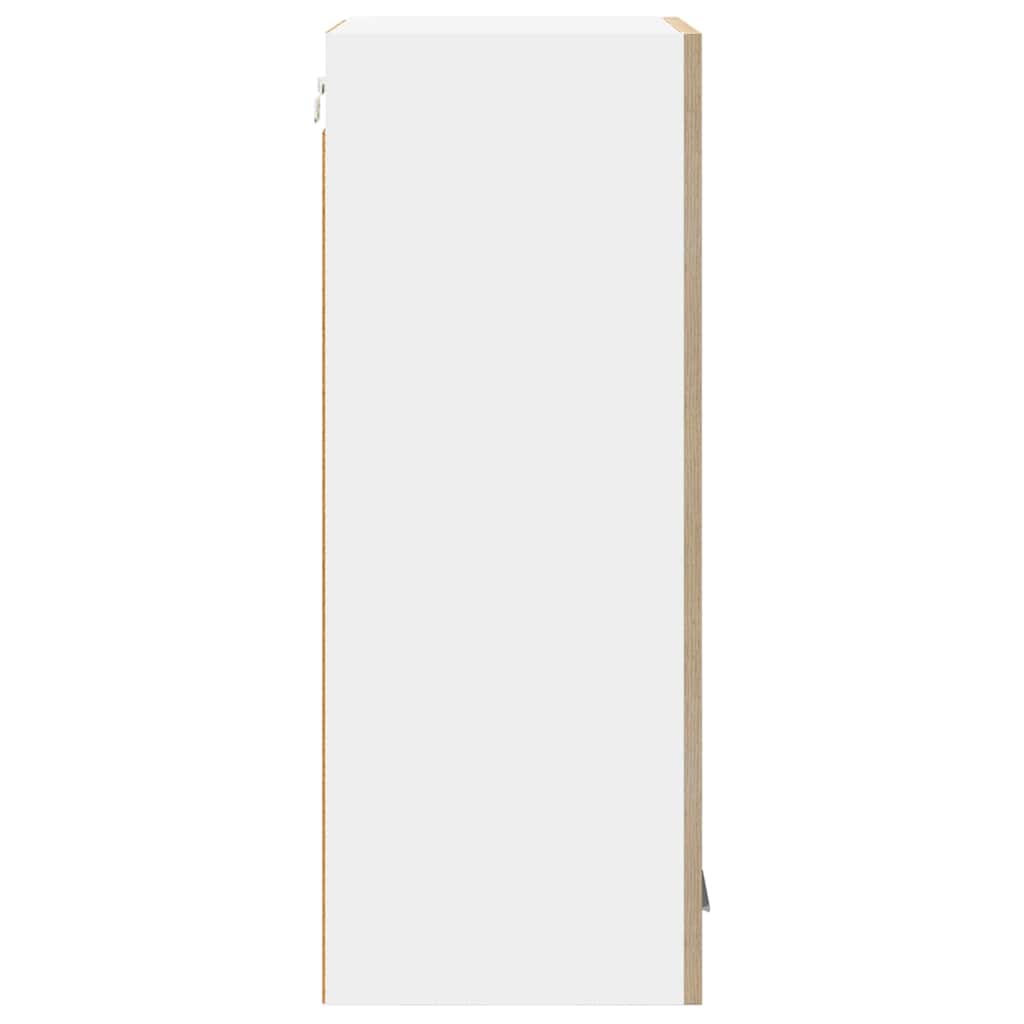 Hangkast Riga Sonoma Eik en Wit 40 x 31 x 80 cm Bewerkt hout