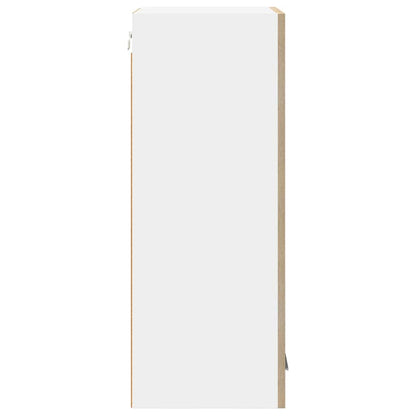 Hangkast Riga Sonoma Eik en Wit 40 x 31 x 80 cm Bewerkt hout