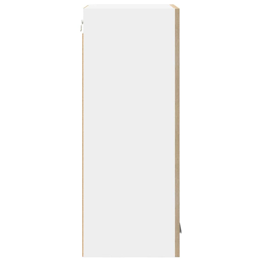 Hangkast Riga Sonoma Eik en Wit 40 x 31 x 80 cm Bewerkt hout