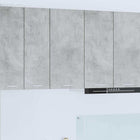 Wall Cabinet Concrete Grey and White 40 x 31 x 80 cm Engineered Wood