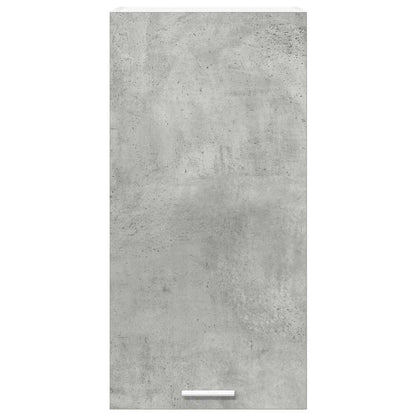 Hangkast Riga Beton Grijs en Wit 40 x 31 x 80 cm Bewerkt hout