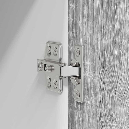Hangkast Riga Grijs Sonoma en Wit 40 x 31 x 80 cm Bewerkt hout