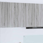 Wall Cabinet Grey Sonoma and White 40 x 31 x 80 cm Engineered Wood