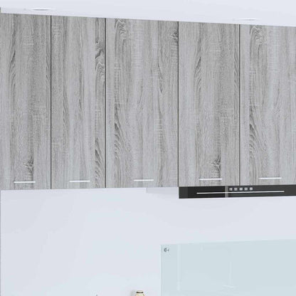 Hangkast Riga Grijs Sonoma en Wit 40 x 31 x 80 cm Bewerkt hout